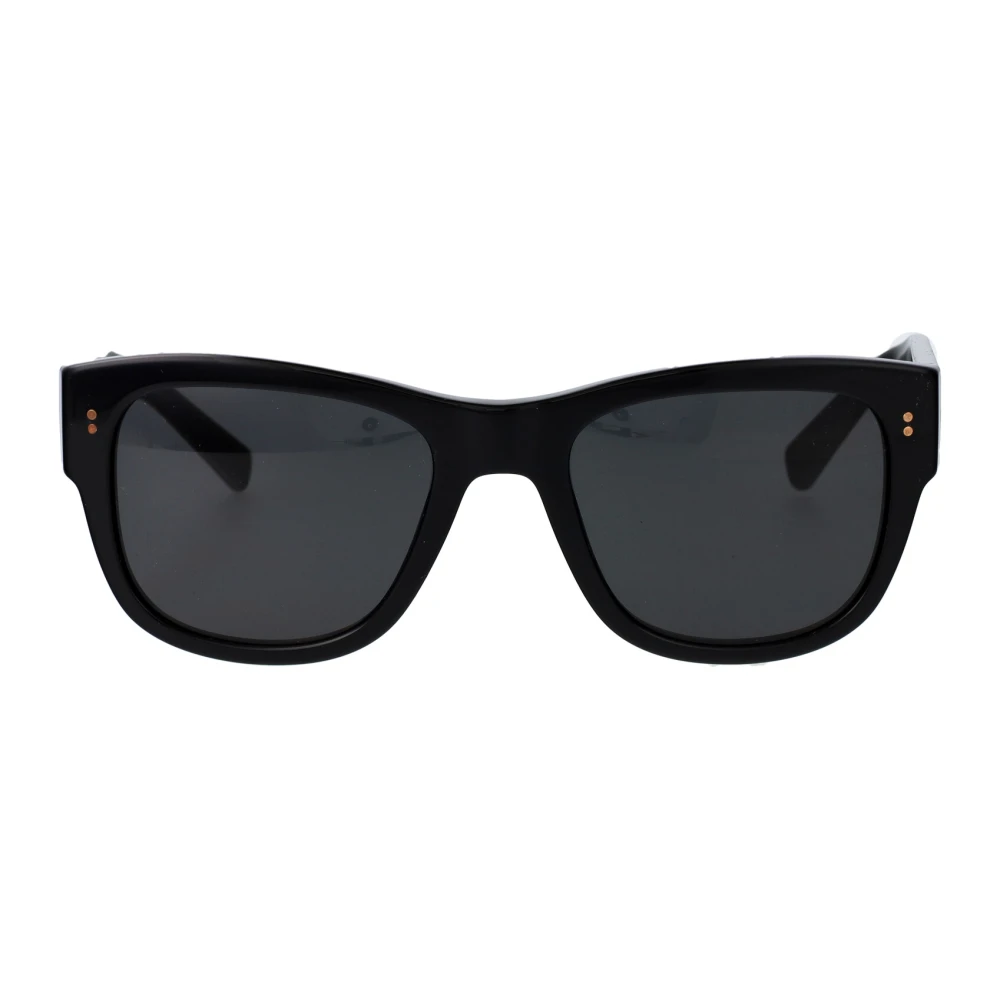 Dolce & Gabbana Black/Grey Dg4338 501/87 Man Sunglasses Acetate Squared Normal - Image 5