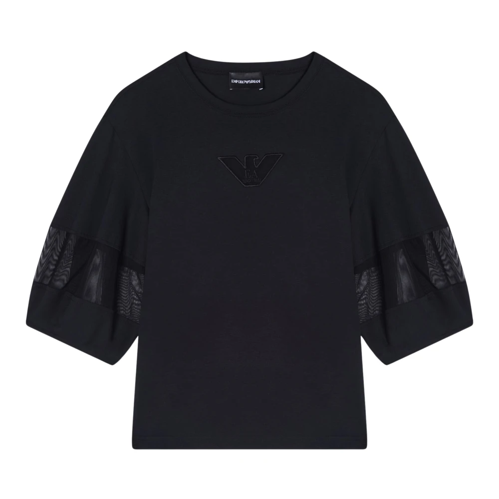 Emporio Armani Mujer Negro Camisetas, Talla: L