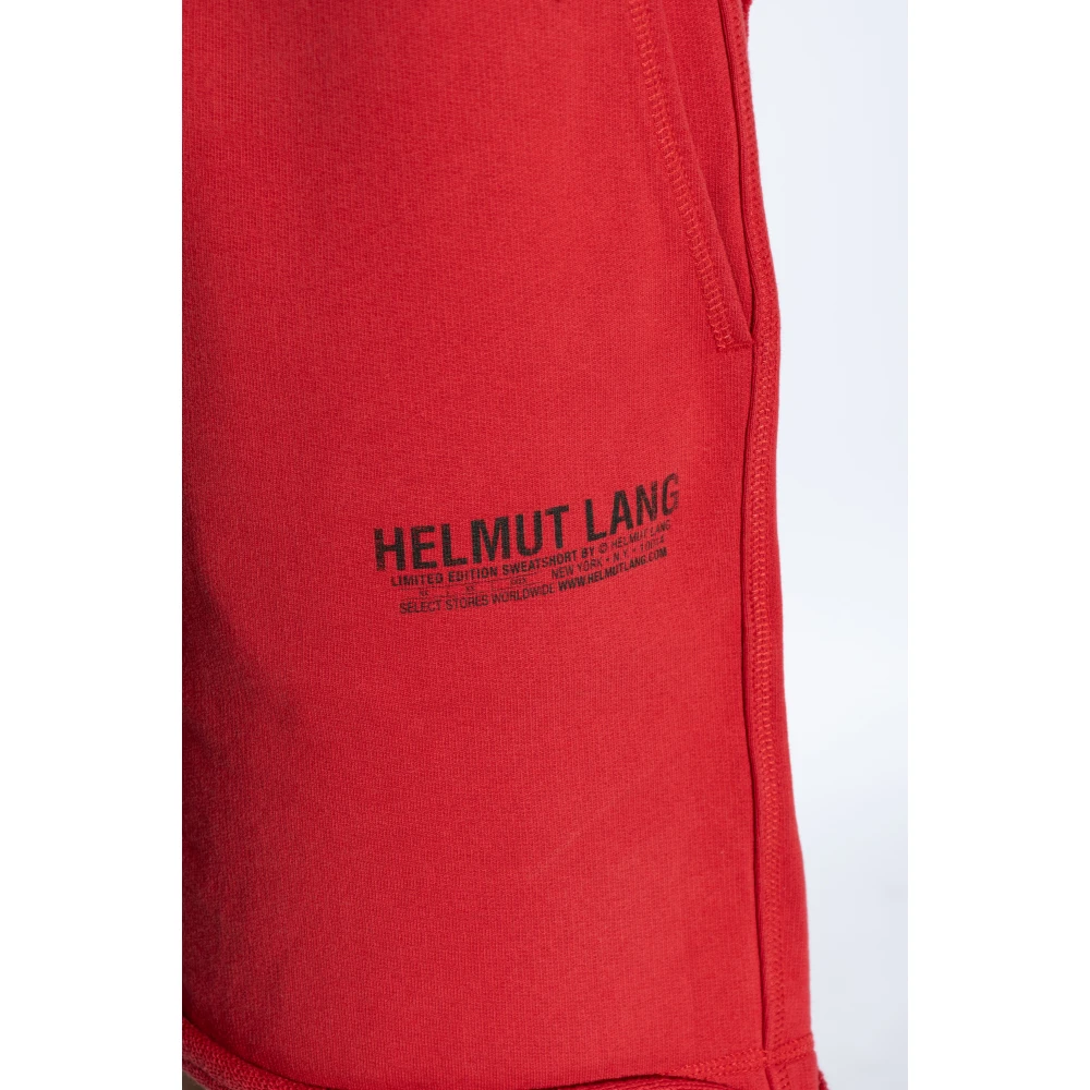 Helmut Lang Gedrukte shorts Red Heren