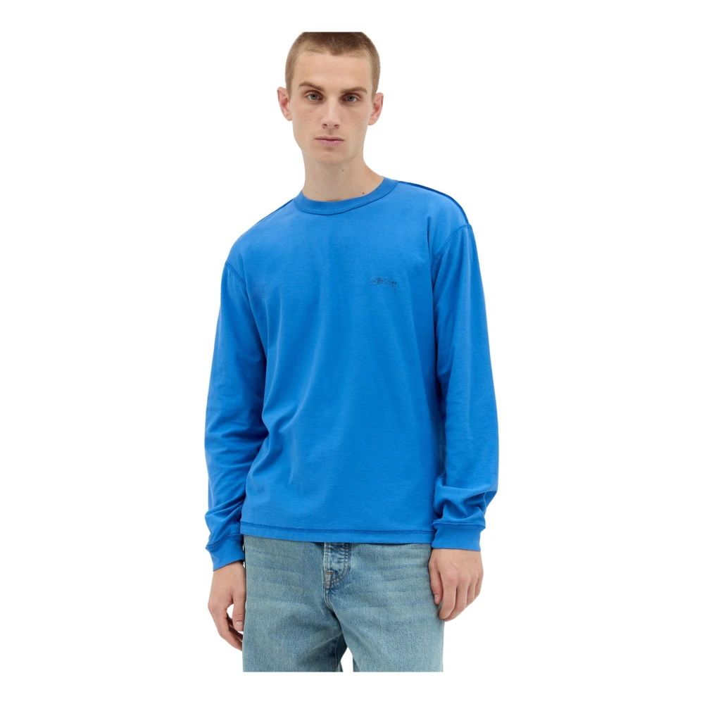 Stüssy Comfy Cotton Lazy T-Shirt Blue Heren