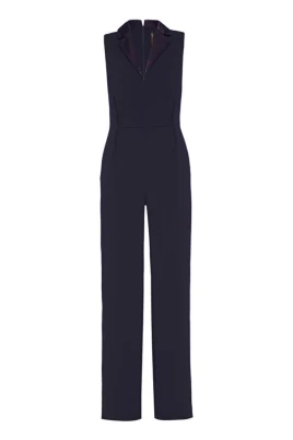 V-ringad jumpsuit i trendig stil
