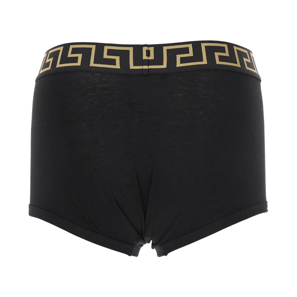 Versace Zwarte Medusa Print Katoenen Briefs Black Heren