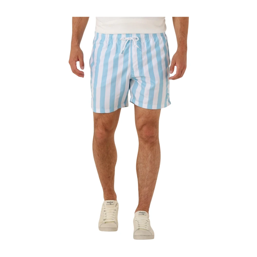 Shiwi Mannelijk Multicolor Badmode Heren, Veelkleurig, M, Polyester, Swimshort Broad Stripe