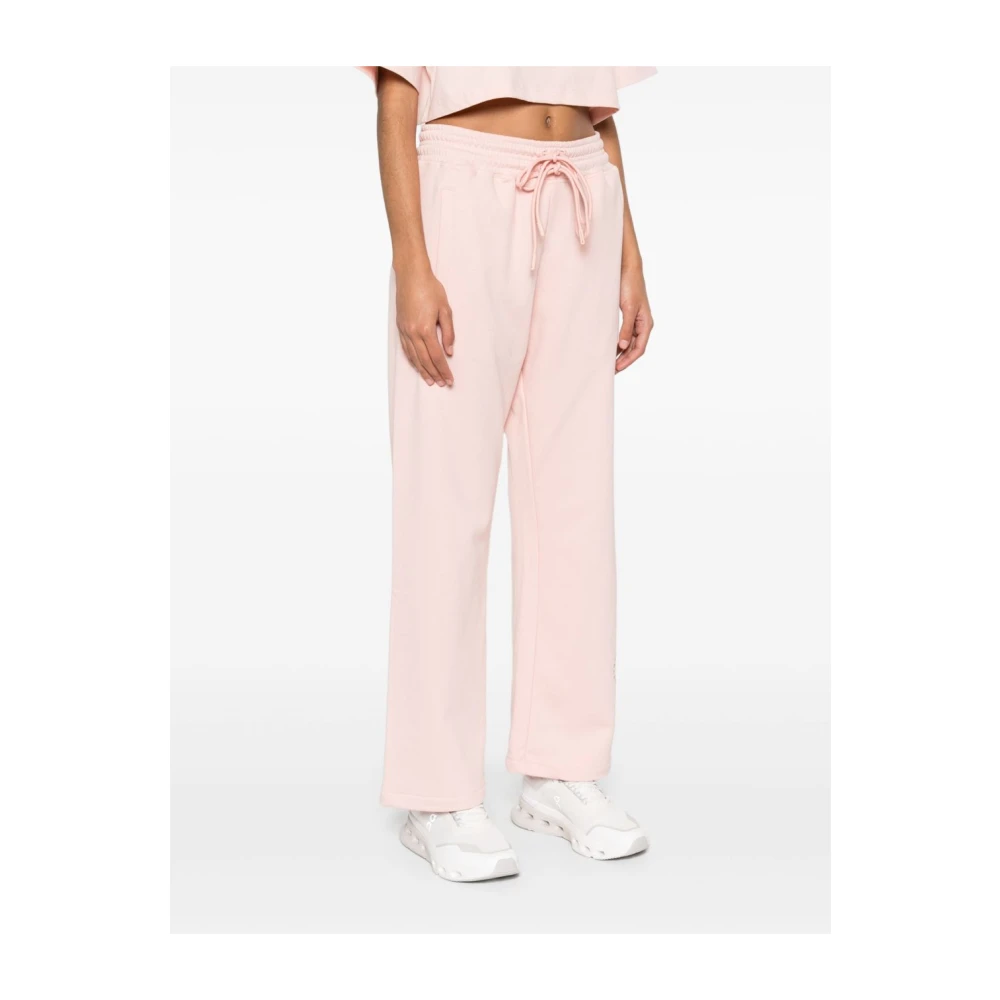 adidas by stella mccartney Roze Fleece Gevoerde Trekkoord Broeken Pink Dames