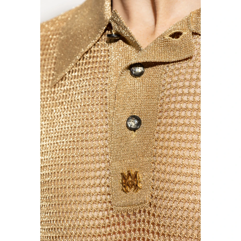 Amiri Polo met logo Yellow Heren