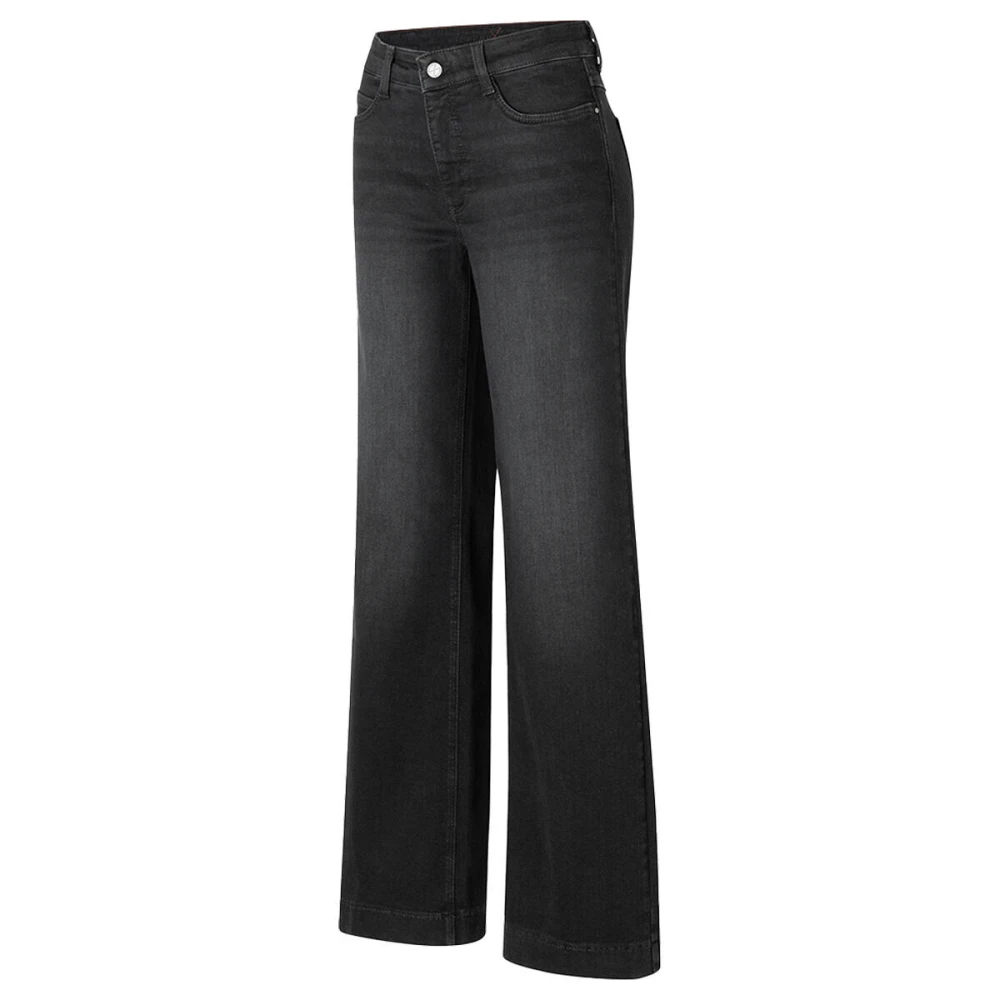 MAC Wide Leg Denim Dream Jeans Black Dames