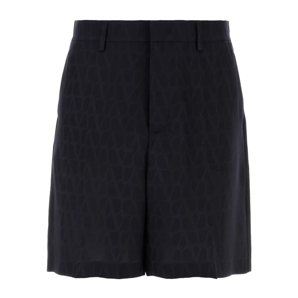 Valentino Garavani Men's Black Toile Iconographe Bermuda Shorts - Casual Shorts - L - Shorts