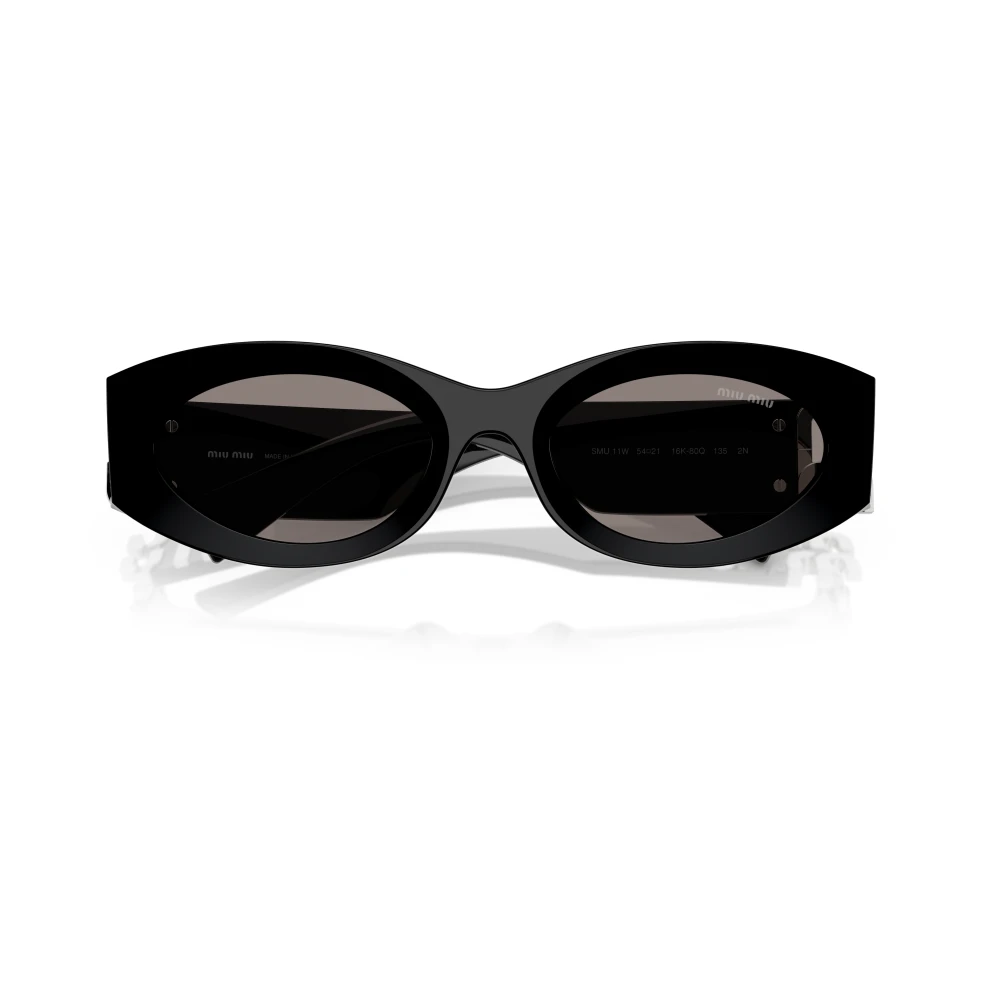 Miu Miu Unisex Black Mu 11Ws Sunglasses - Sunglasses - 54 Mm - Accessories
