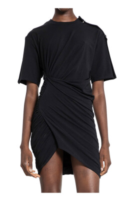 black-jersey-dress-with-ruched-details