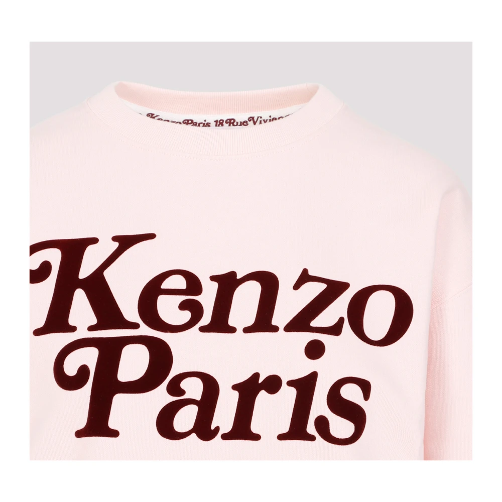 Kenzo Roze Katoenen Pullover Sweater Pink Dames