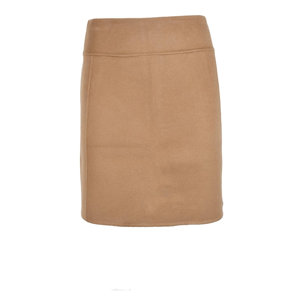 Max Mara Puur wollen rok Brown Dames