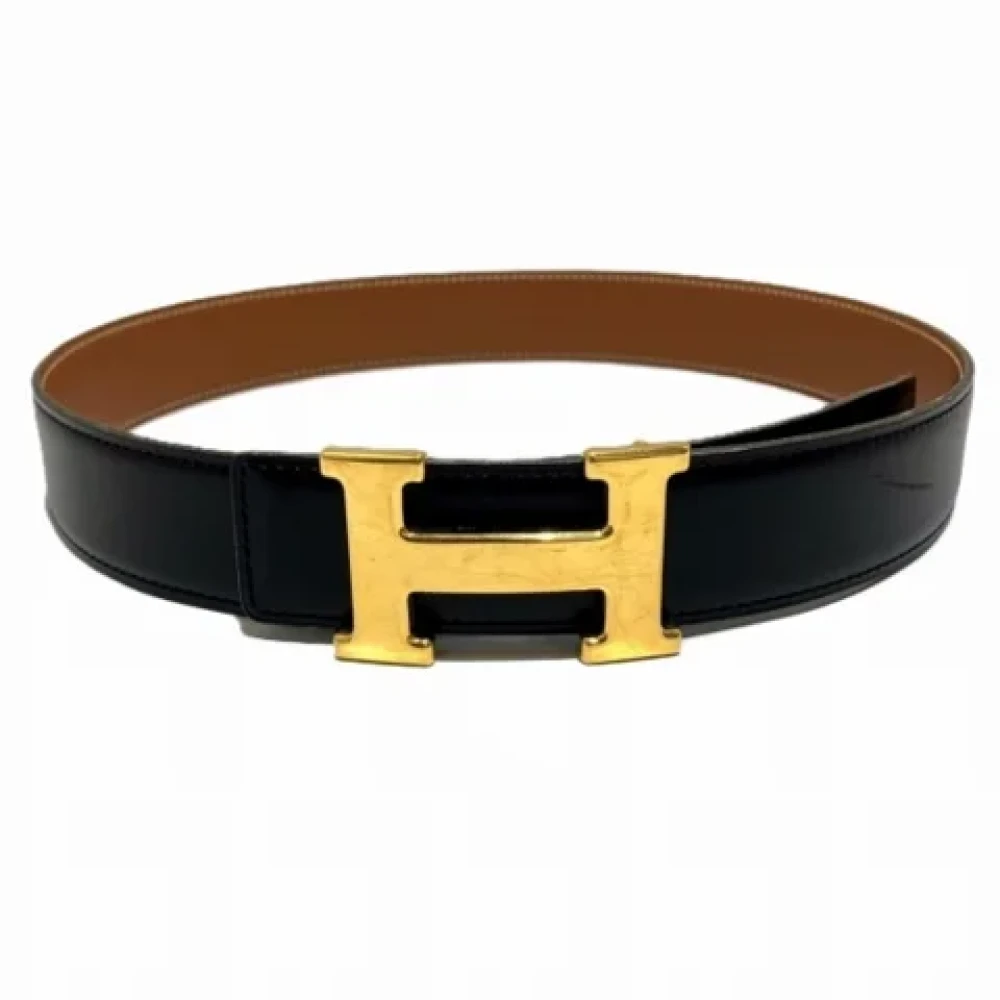 Hermès Vintage Pre-owned Leather belts Black Dames