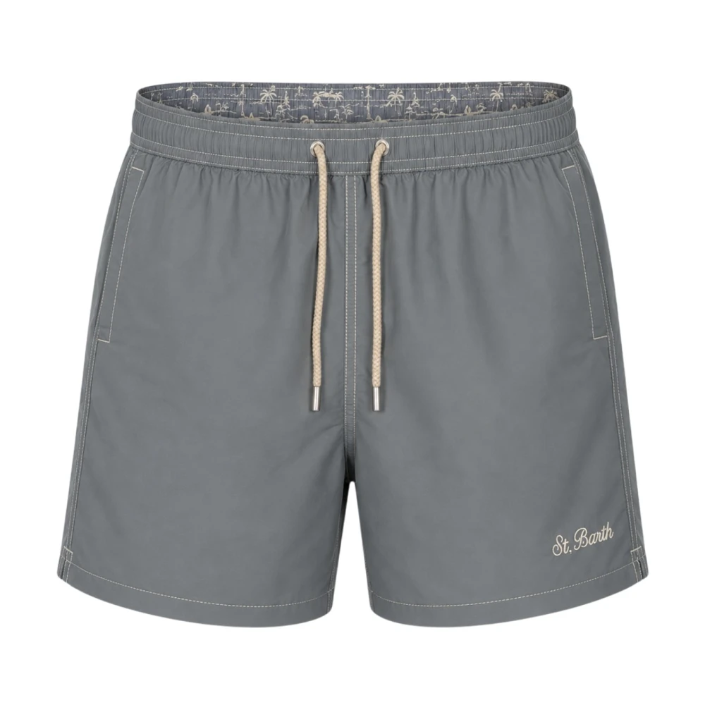 Mc2 Saint Barth Gray Patmos Swim Shorts - Male - Beachwear - Xl - Swimwear