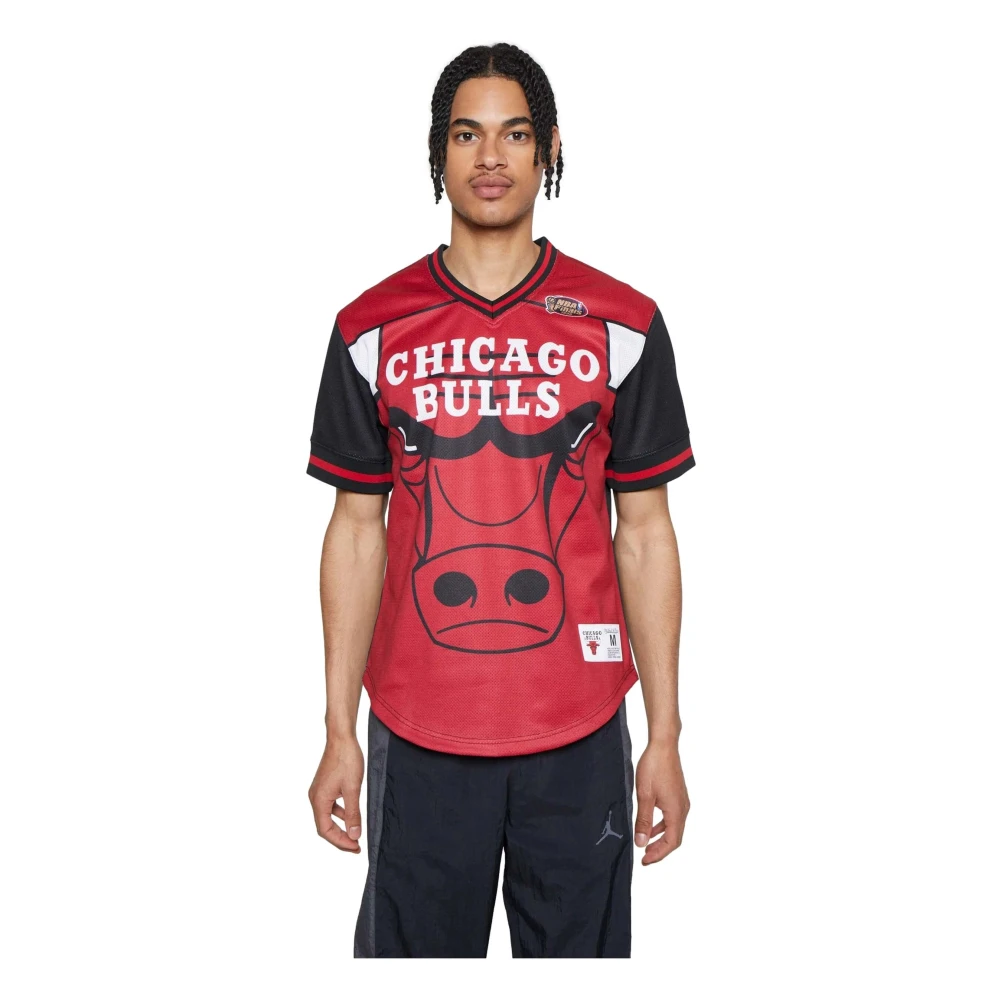 Mitchell & Ness NBA Chicago Bulls Jumbotron 3.0 Basketball Shirt Red Heren