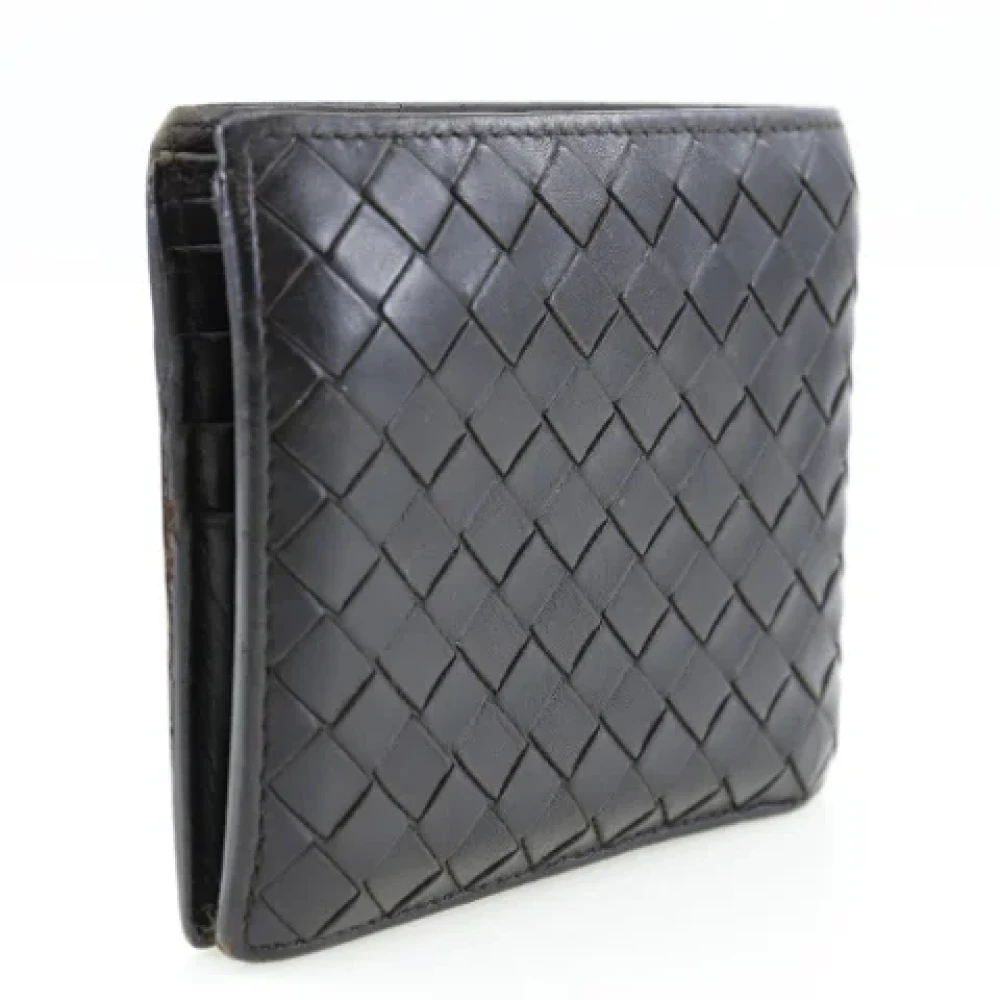 Bottega Veneta Vintage Pre-owned Leather wallets Black Heren