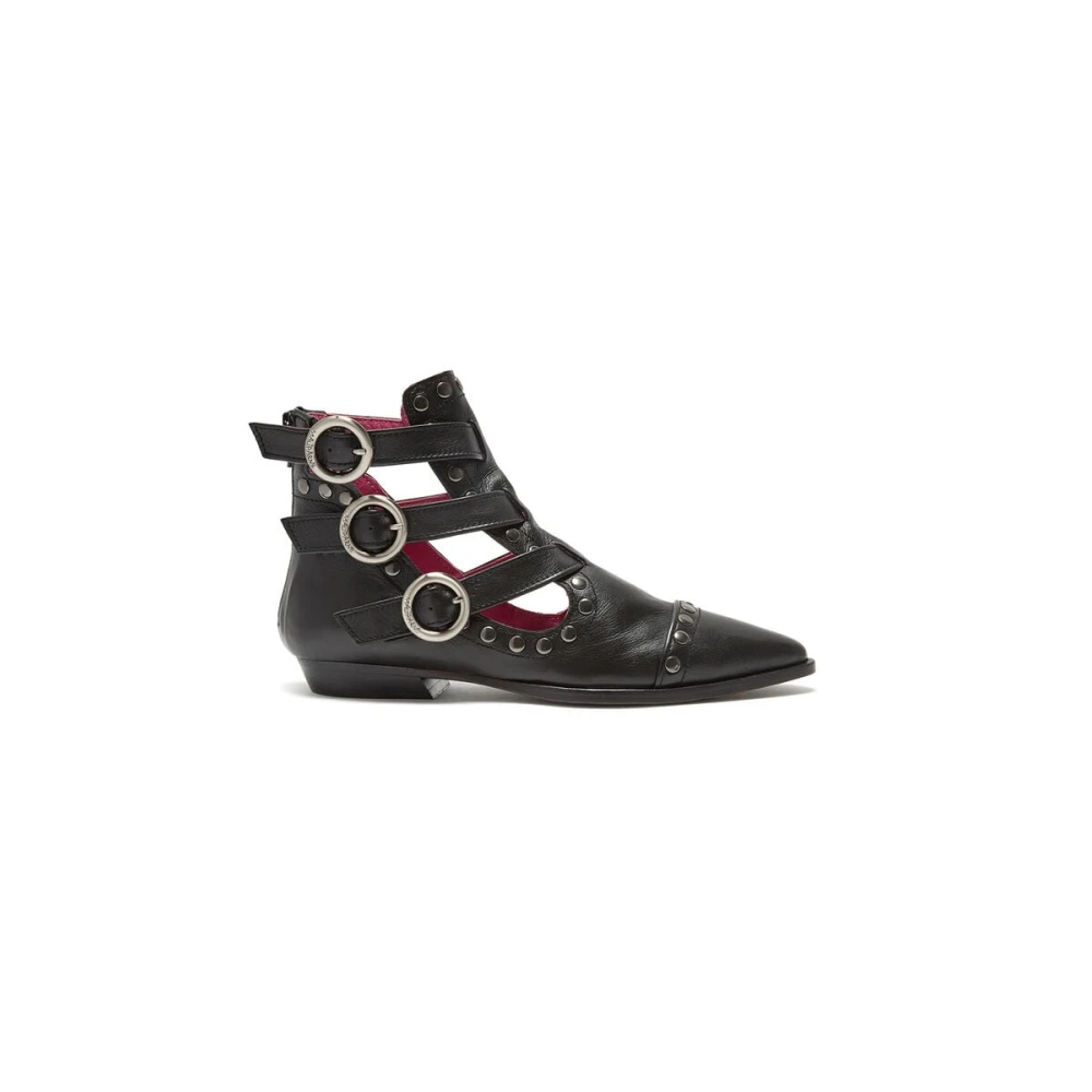 Maliparmi Donna Nero - Stivaletto Rebel In Pelle - Shoes - 37 Eu