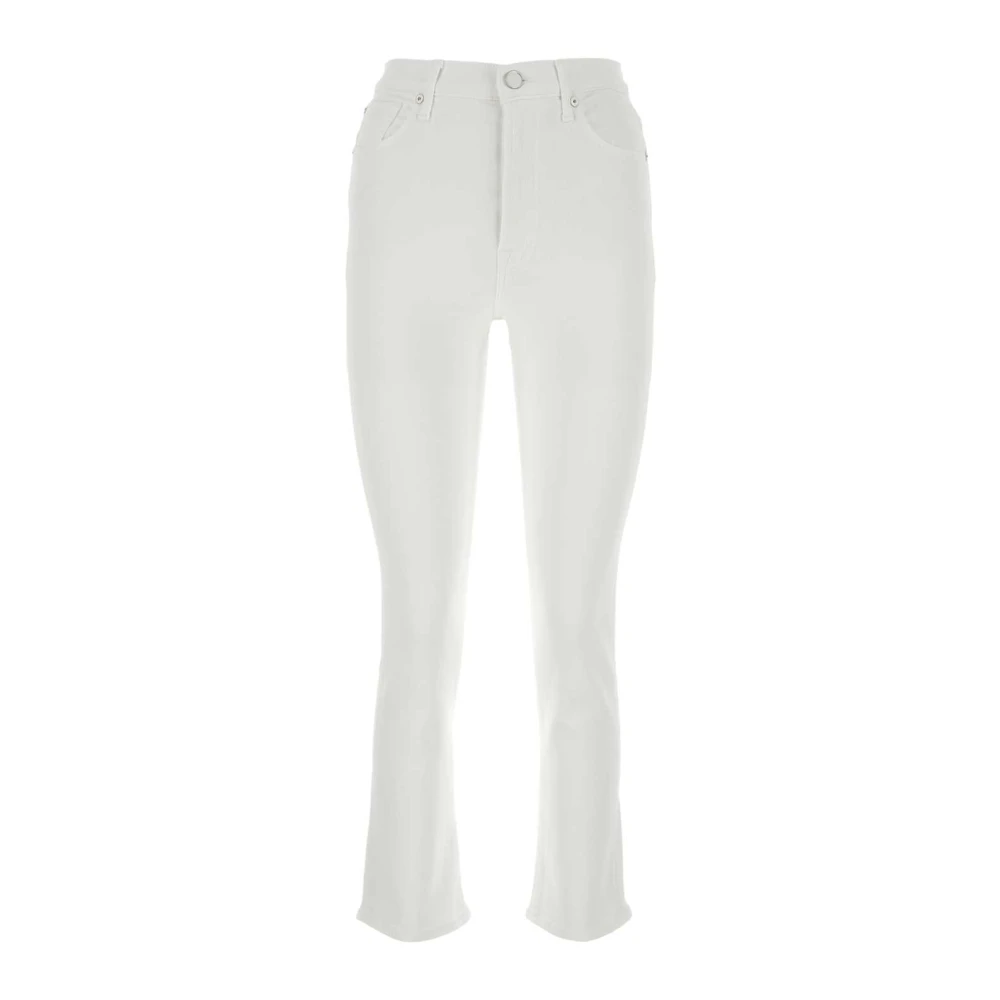 7 For All Mankind Flared Jeans White Dames