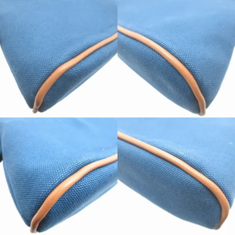 Hermès Vintage Pre-owned Fabric pouches Blue Dames