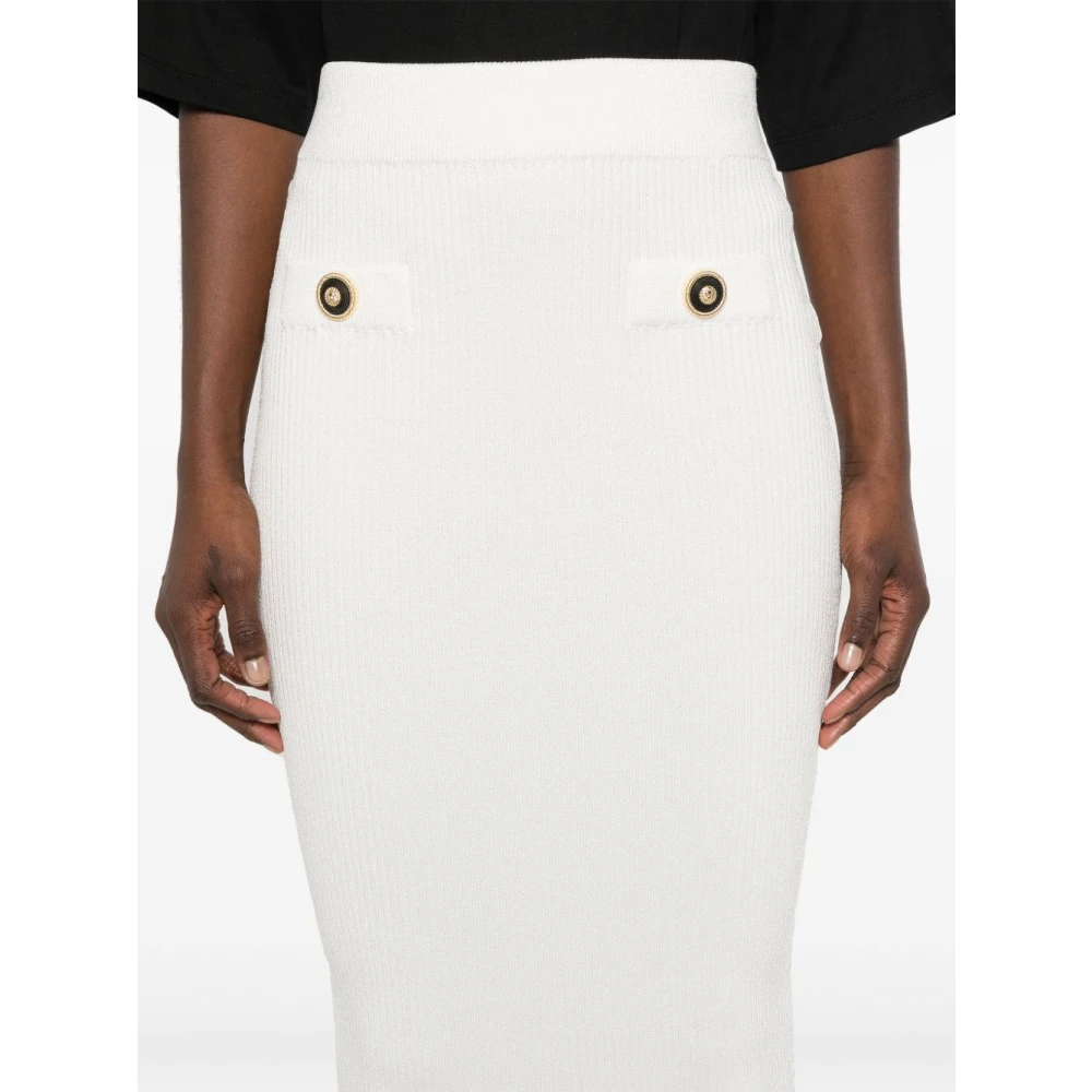 Balmain Witte Stijlvolle Rok White Dames