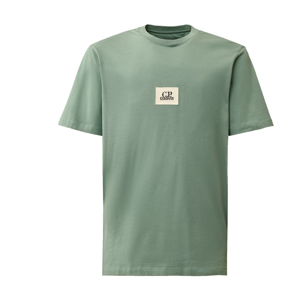 C.P. Company Groene T-shirt met bedrukt logo Green Heren
