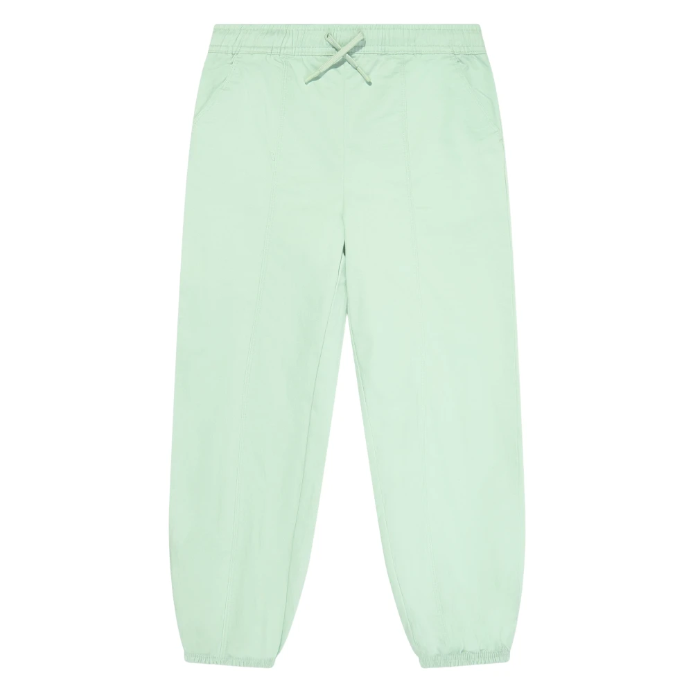Converse Girls Green Sweatpants, 12 Y, Woven Joggers Reflecting 70S Style