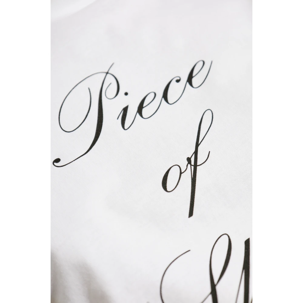 Moschino T-shirt met print White Dames