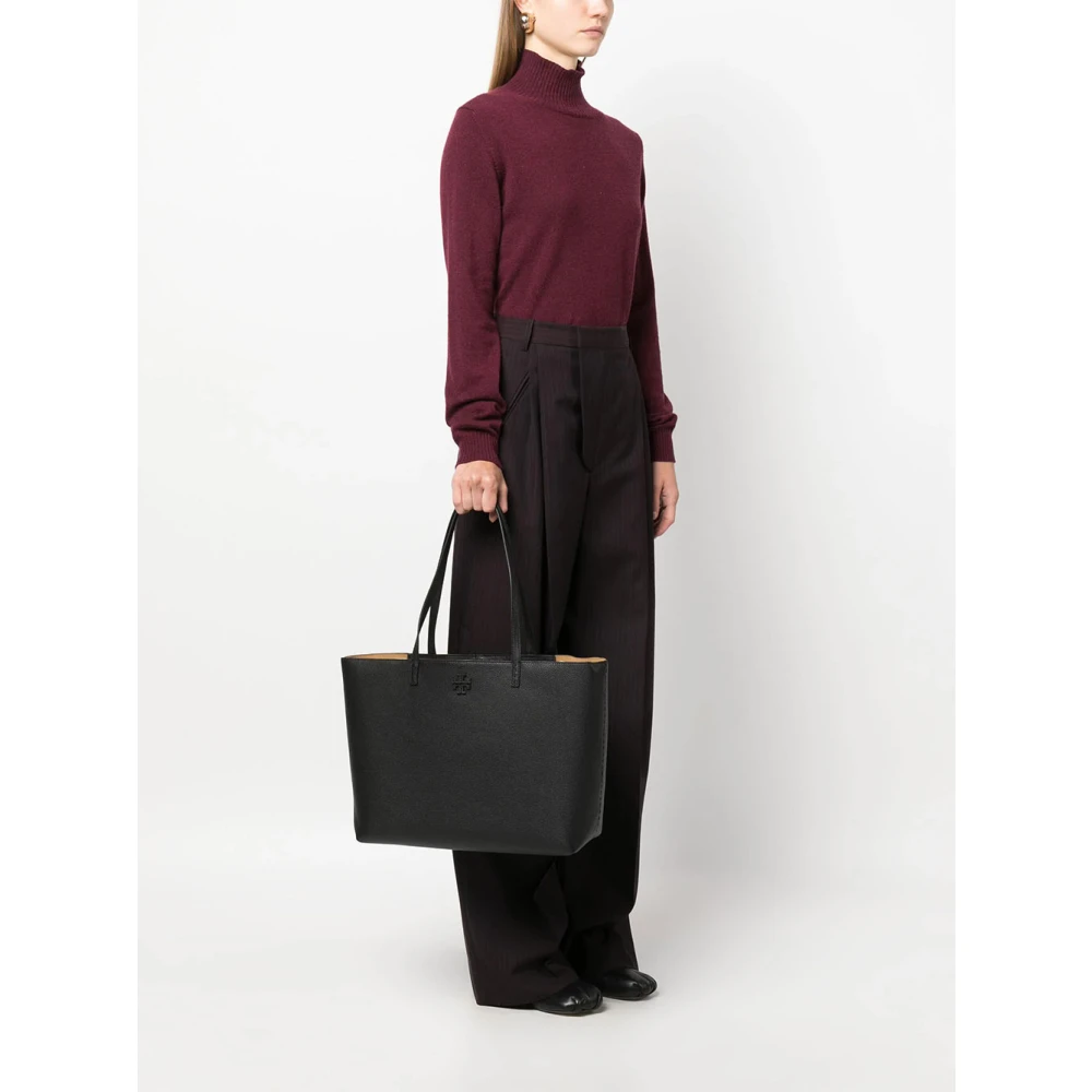 TORY BURCH Zwarte Tote Tas Black Dames
