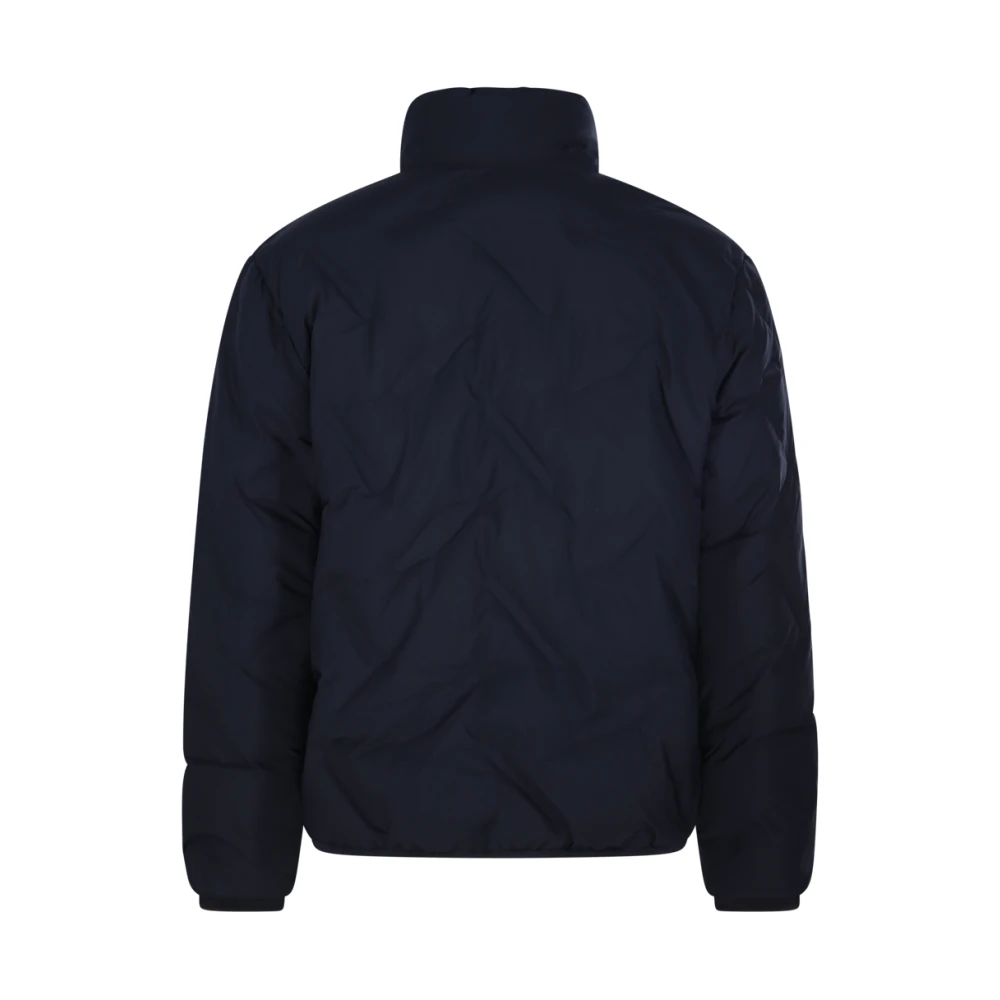 Emporio Armani Navy Gewatteerde Jas Blue Heren