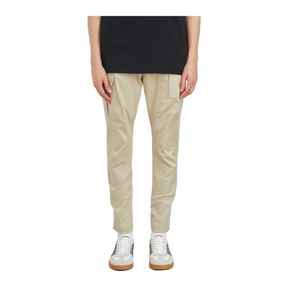 Dsquared2 Cargo Katoenen Broek Beige Heren
