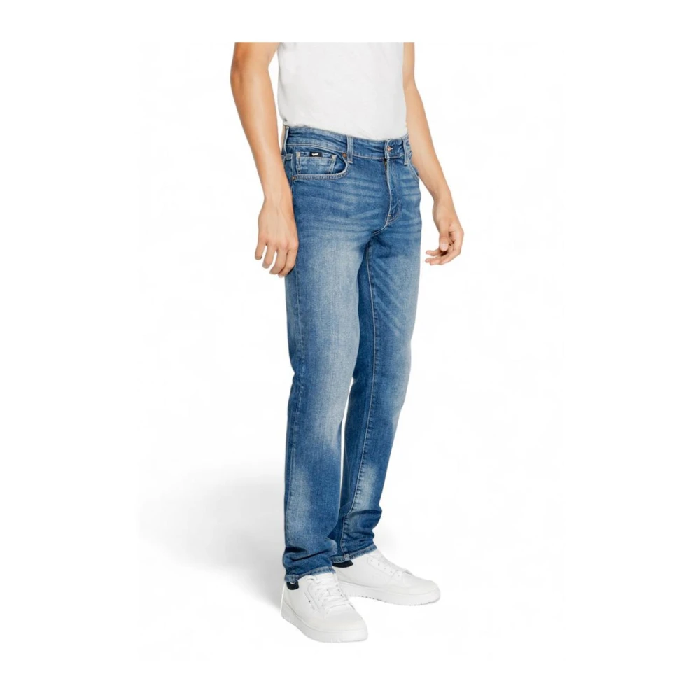 GAS Blauwe Katoen Elastaan Blend Jeans Collectie Blue Heren
