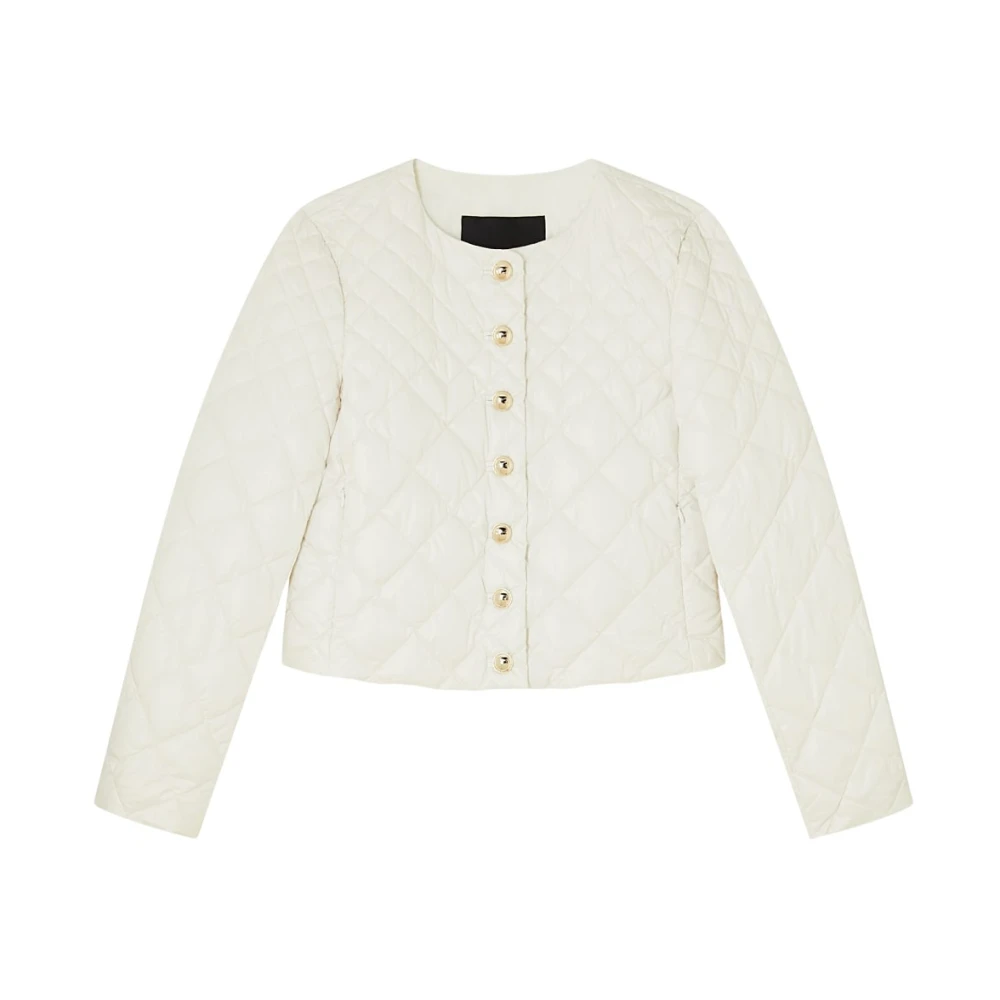 Patrizia Pepe Ultralight Puffer Jacket White, Dam