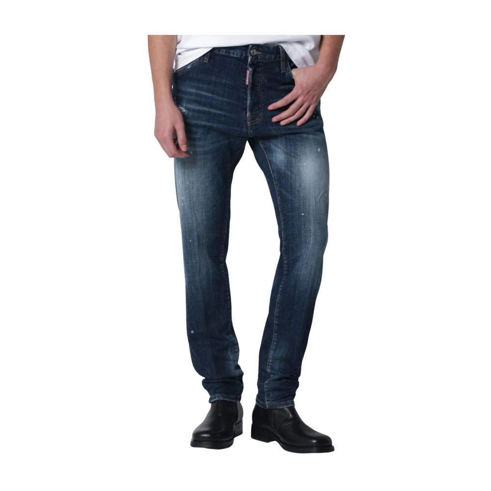 Dsquared2 Blue Teddy Jeans - Male - Slim Fit Jeans - M - Jeans