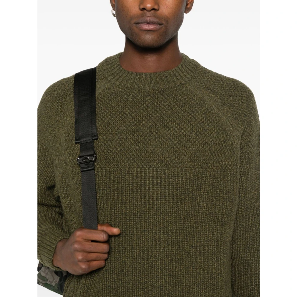 Barbour Merino Wol V-hals Trui Groen Green Heren