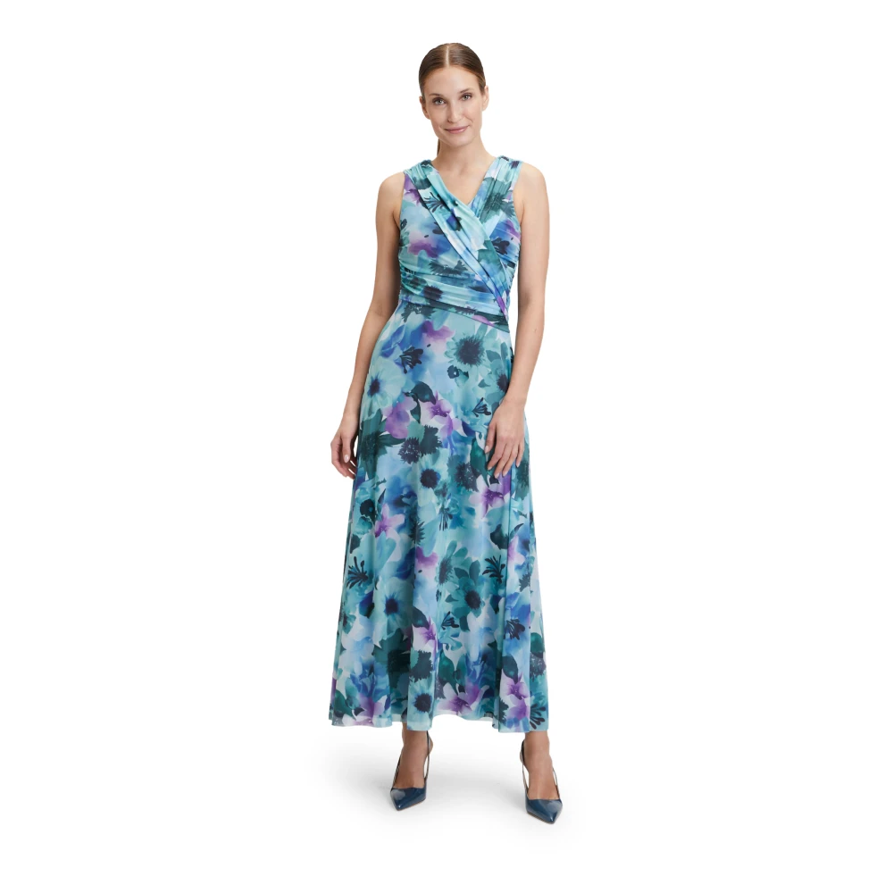 Vera Mont Bloemen avondjurk Multicolor Dames