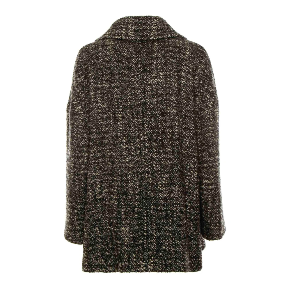 drykorn Gepoederde wollen mix casual caban jas Brown Heren