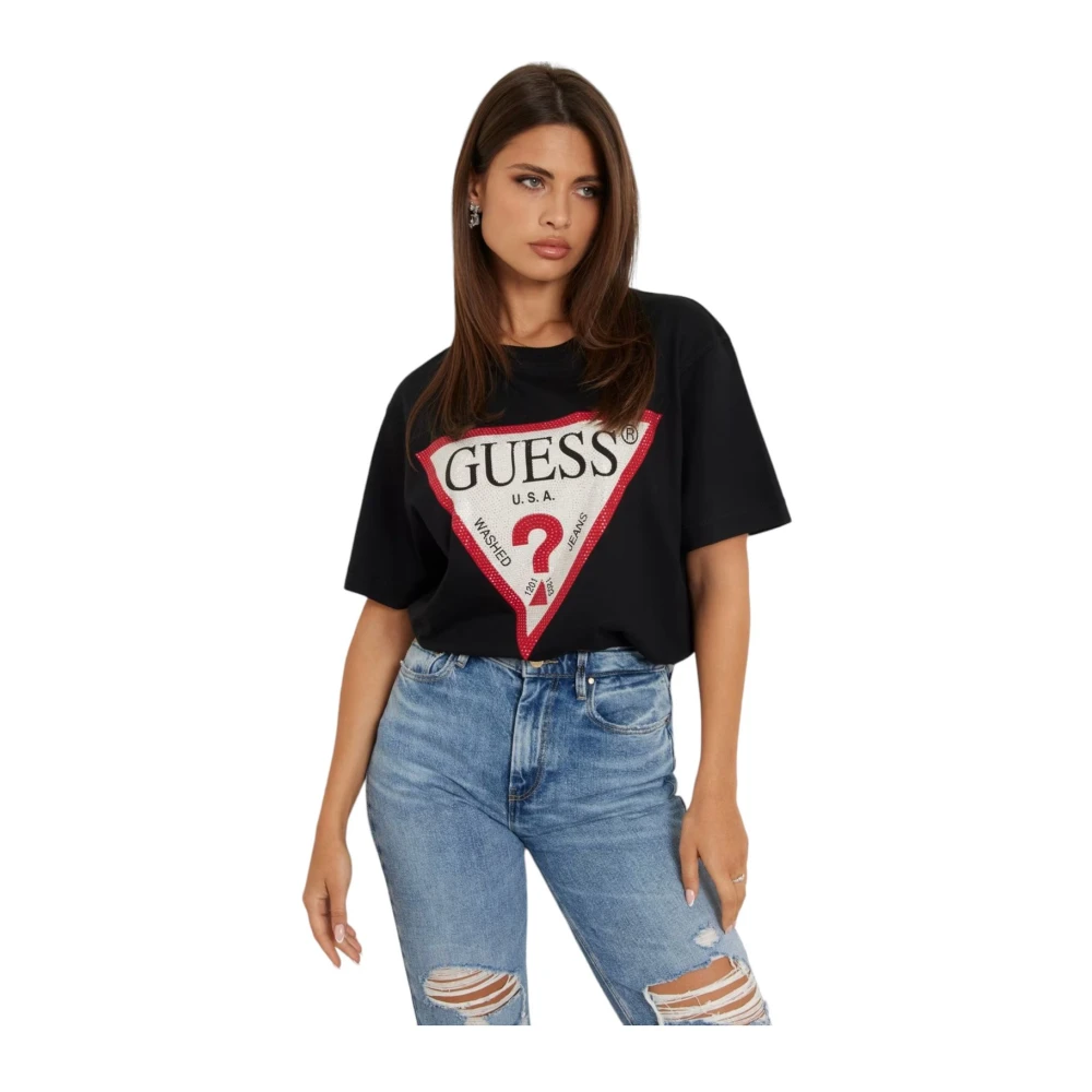 Guess Korte Mouw T-shirt Black Dames