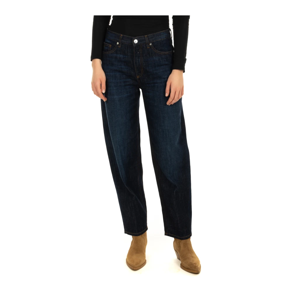 Nine In The Morning Cropped Jeans Blue Dames