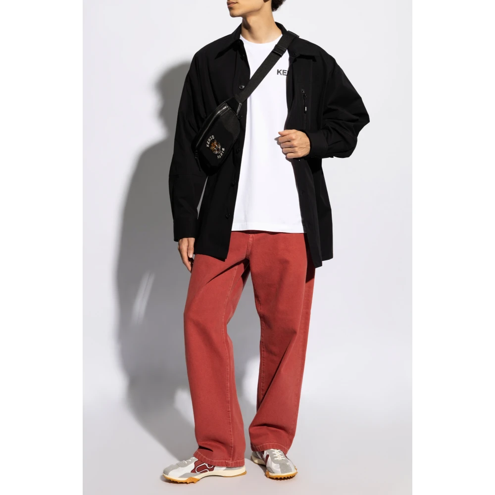 Kenzo Overhemd met een zak Black Heren