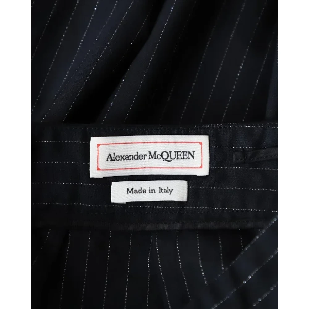 Alexander McQueen Pre-owned Wool bottoms Black Dames