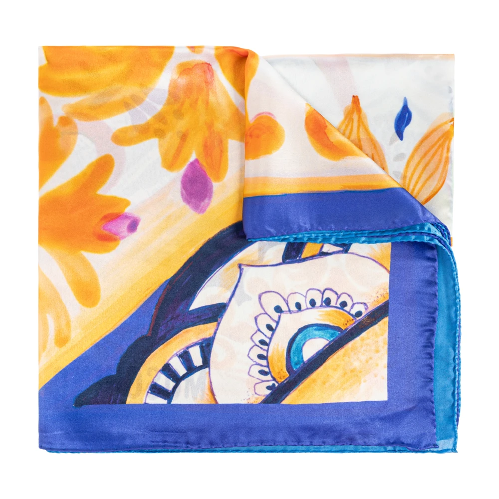 Moschino Zijden sjaal met print Multicolor Unisex