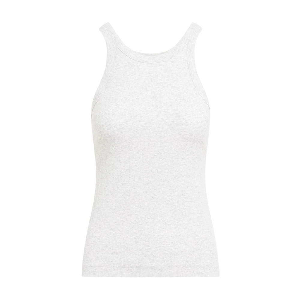 Grå Curved Rib Tank Top