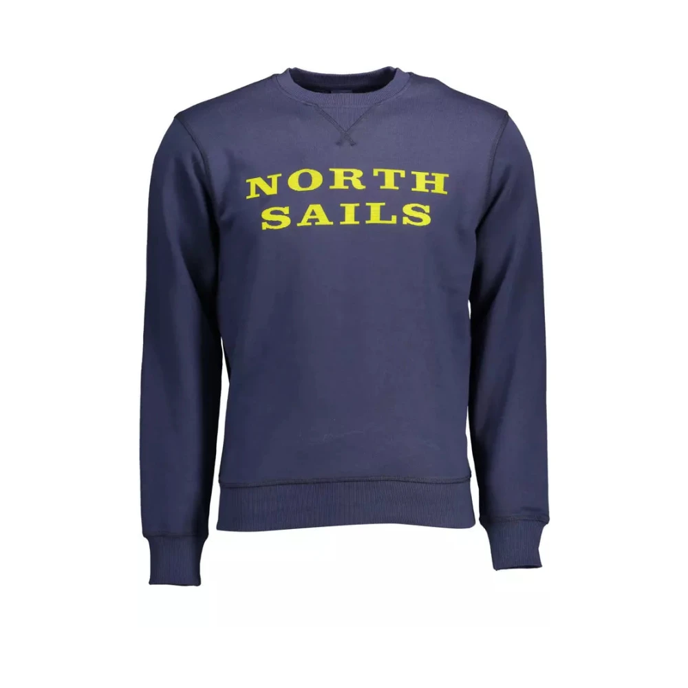 North Sails Men's Blue Sweatshirts, Xl, Cotton Sweatshirt For