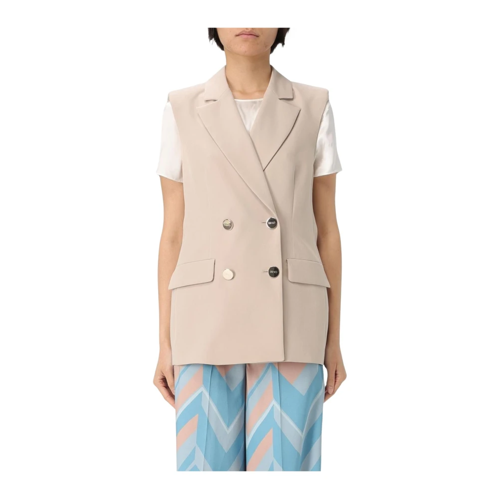 Liu Jo - Jackets > Vests - Beige - Liu Jo - Modalova