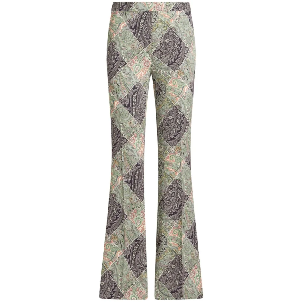 Etro Women's Multicolor Wide Trousers, Xs, Stylish Wide Trousers