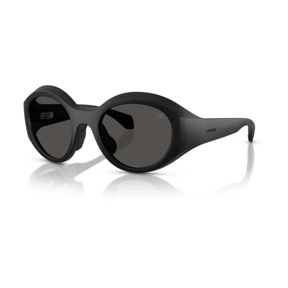 Moncler Black Sunglasses, Unisex, 51 Mm, Matte /Grey Sunglasses