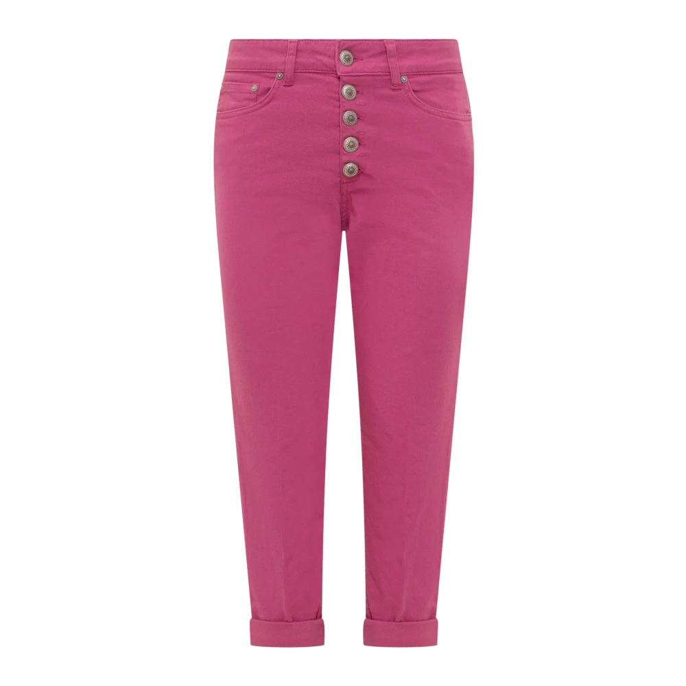 Dondup Cropped Jeans Pink Dames