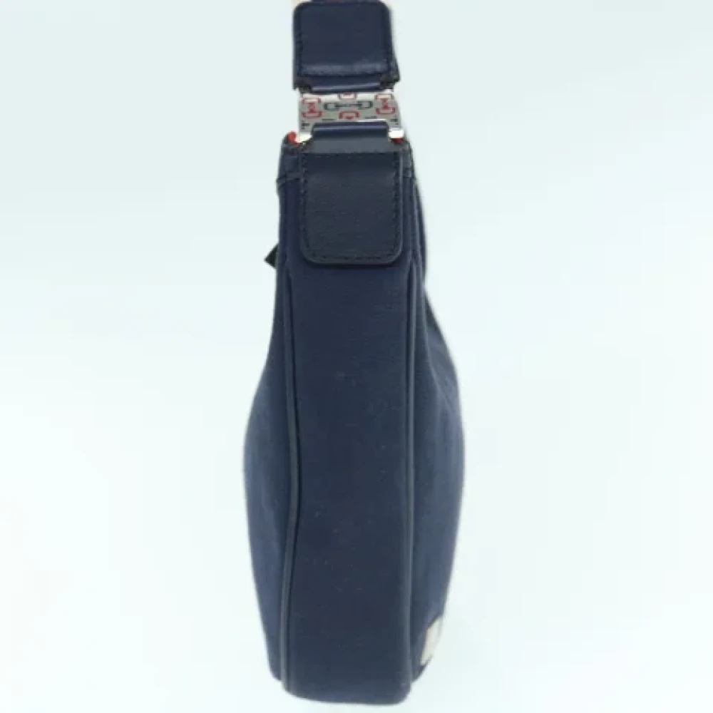 Gucci Vintage Pre-owned Canvas gucci-bags Blue Dames