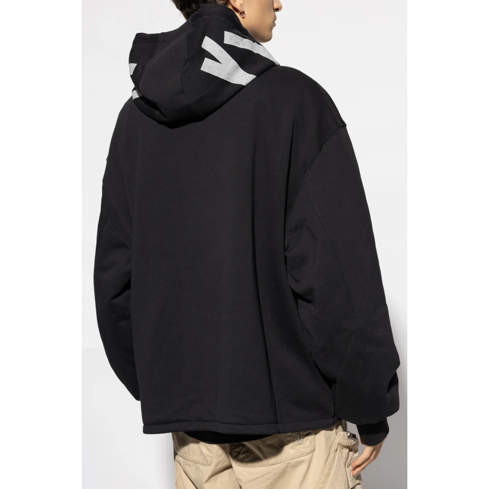 44 Label Group Omkeerbaar Sweatshirt Black Heren