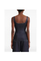 ocean-blue-square-neck-sleeveless-top