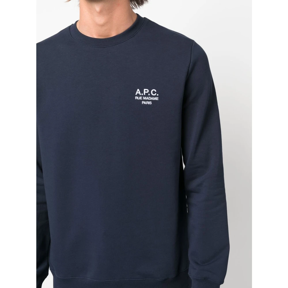 A.p.c. Sweatshirts Blue Heren